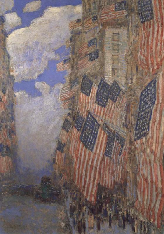 Childe Hassam The Fourth of July china oil painting image